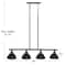 Hello Honey® Robert Stevenson Lighting Walsh Metal 4-Light Linear Chandelier with Shades